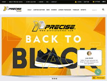 Tablet Screenshot of preciseshoes.com